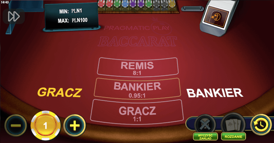 Baccarat RNG w kasynie online