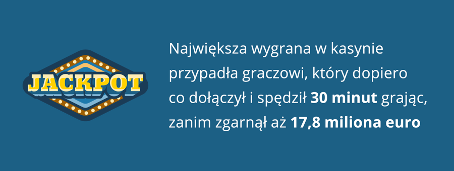gry kasynowe w Polsce - największa wygrana z kasyna online