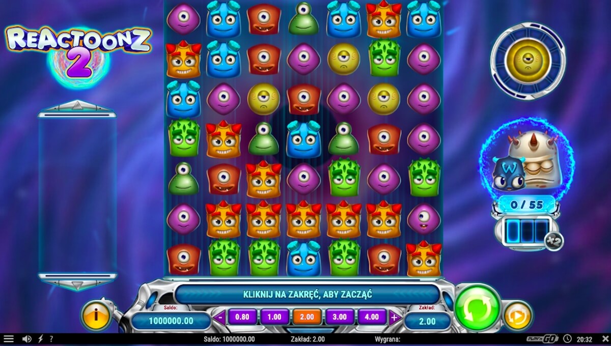 Automat Reactoonz 2 od dostawcy Play N Go Automat Reactoonz 2 od dostawcy Play N Go
