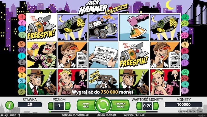Jack Hammer slot NetEnt symbole Jack Hammer slot NetEnt symbole